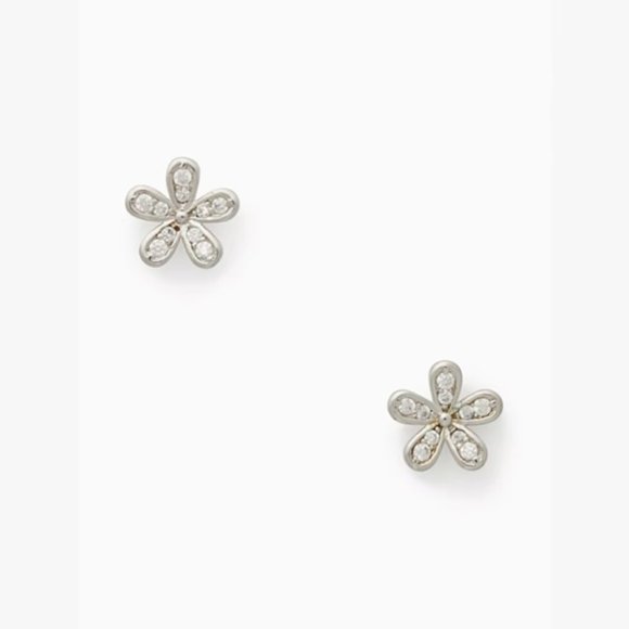 kate spade Jewelry - kate spade Silver Gleaming Gardenia Flower Studs/NWT